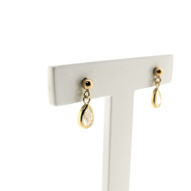 Image 3 of 10 crt. Stud earrings with zirconia