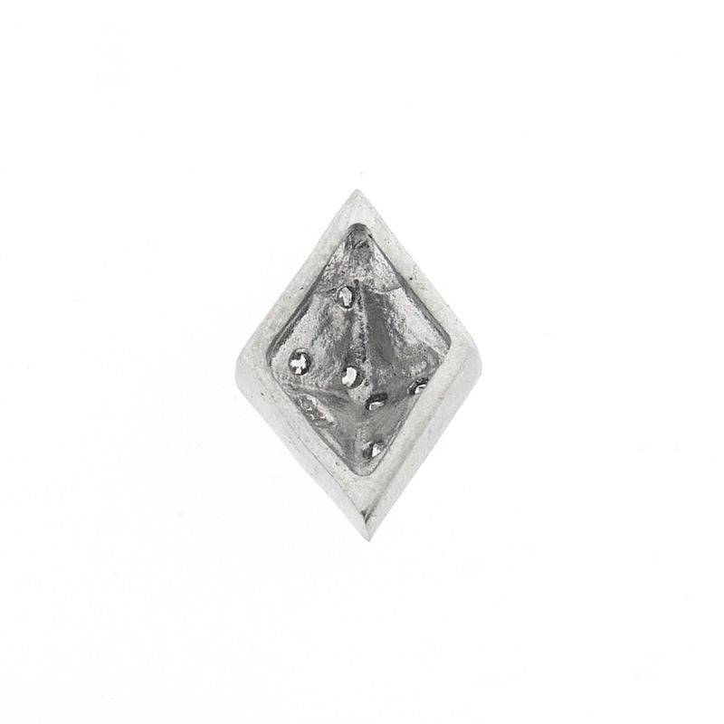 Image 4 of Silver diamond pendant with zirconia