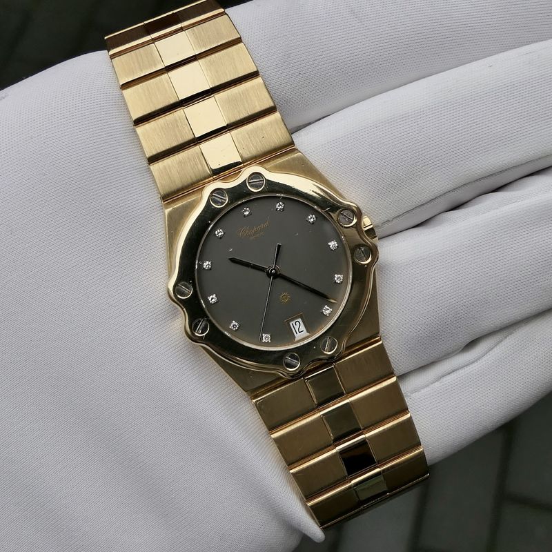 Image 6 of Chopard St. Moritz 262171; 18k gold men's/unisex watch