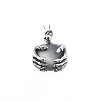 Gothic Pendant with Grey Cat's Eye