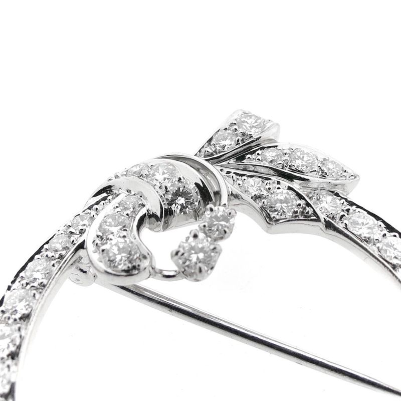 Image 3 of Platinum brooch with diamonds | Approx. 1.47 ct.