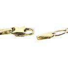 Image 5 of Gold subtle Figaro link bracelet | 20 cm