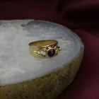 Image 7 of Gold ring with garnet stones | Vintage