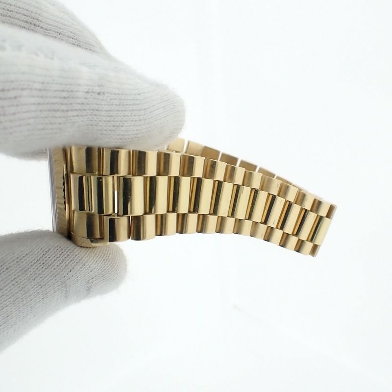 Image 11 of Rolex Day-Date 18038; 18k men's watch on President strap