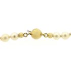 Image 6 of Vintage pearl necklace with gold clasp | 88 cm