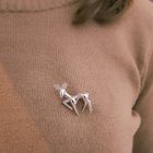 Image 4 of Silver brooch of a hind (female deer)