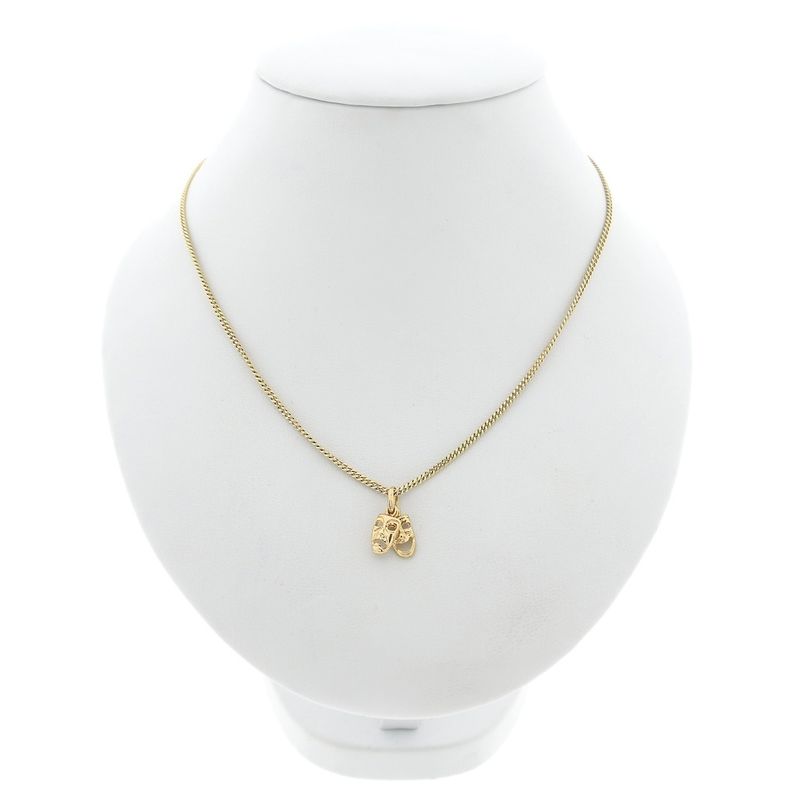 Image 3 of 9 ct. Comedy and tragedy mask pendant/charm