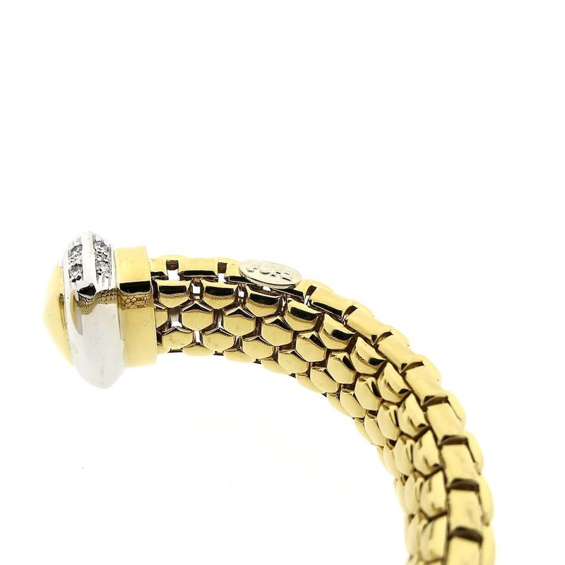 Image 5 of Fope bicolor gold bracelet with diamond 0.80 ct