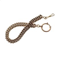 Vintage gold watch chain; Chatelaine (for a pocket watch)