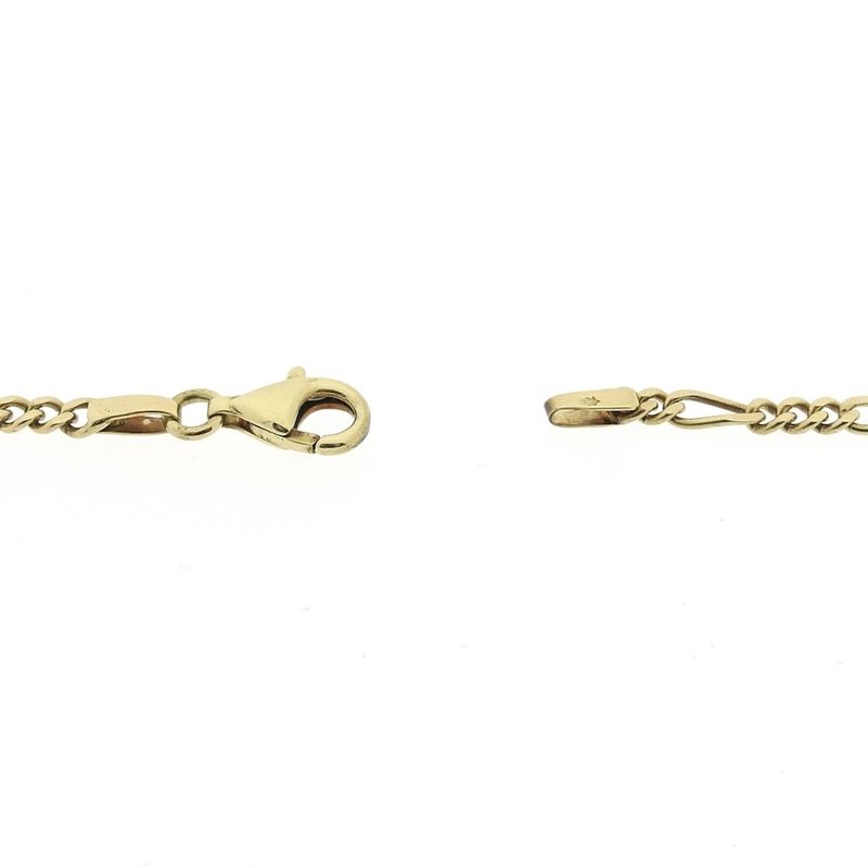 Image 3 of Gold Figaro link chain | 45 cm