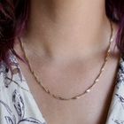 Image 10 of Gold twisted gourmet link necklace | 40.5 cm - 46 cm