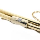 Image 3 of Two-tone tie slide with chain and diamond | 0.10 ct.