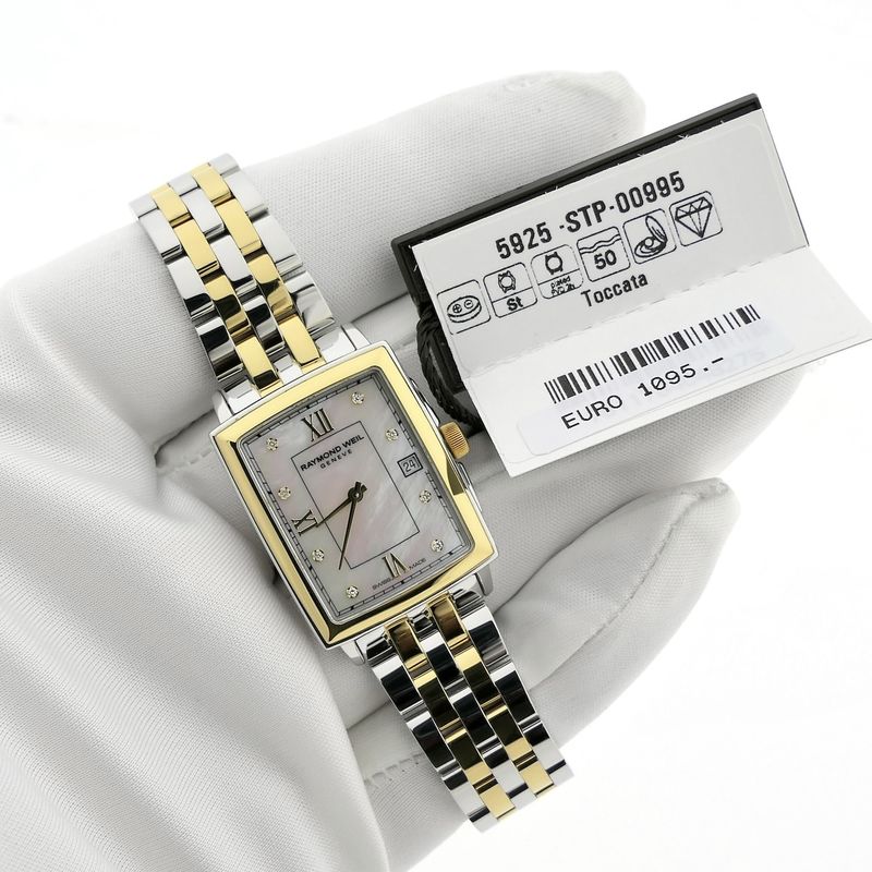 Image 6 of Raymond Weil Toccata 5925-STP-00995; Bi-color women's watch with diamonds