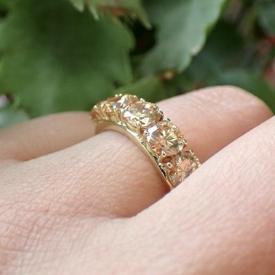 Image 2 of Vintage gold ring with zirconia