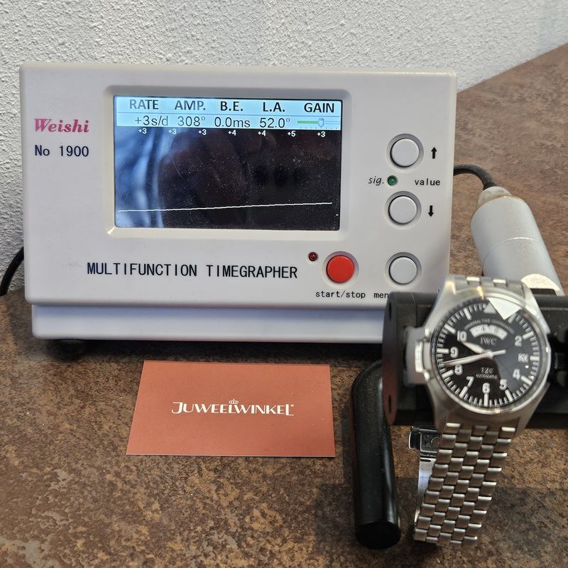 Image 20 of IWC Pilot UTC TZC Spitfire IW3251; Automatic men's watch with GMT