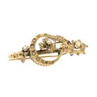 Image 3 of Antique gold brooch with pearls