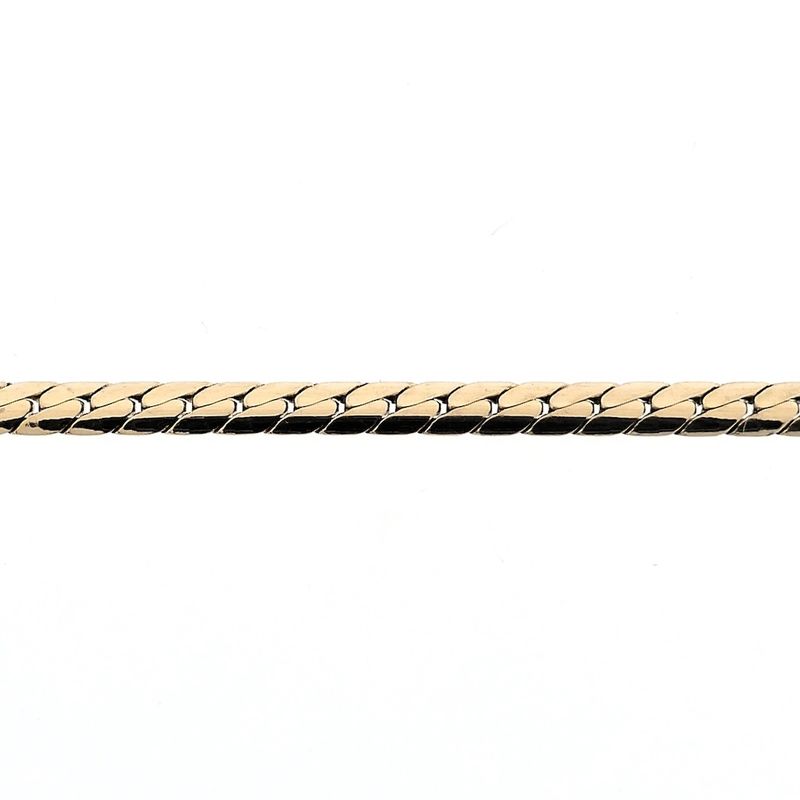 Image 5 of Gold flat gourmet link bracelet