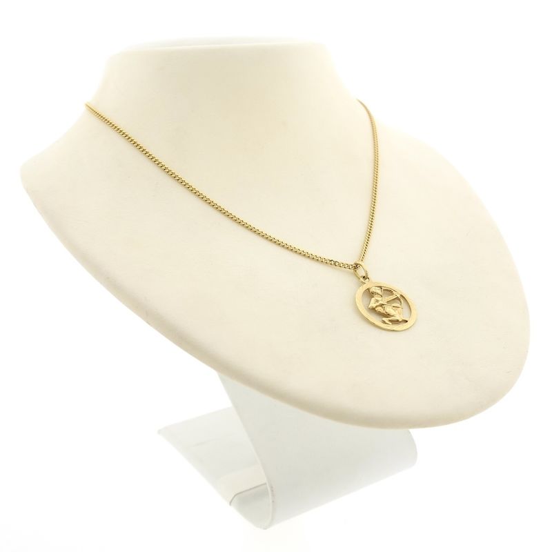 Image 6 of Gold zodiac sign pendant; Sagittarius