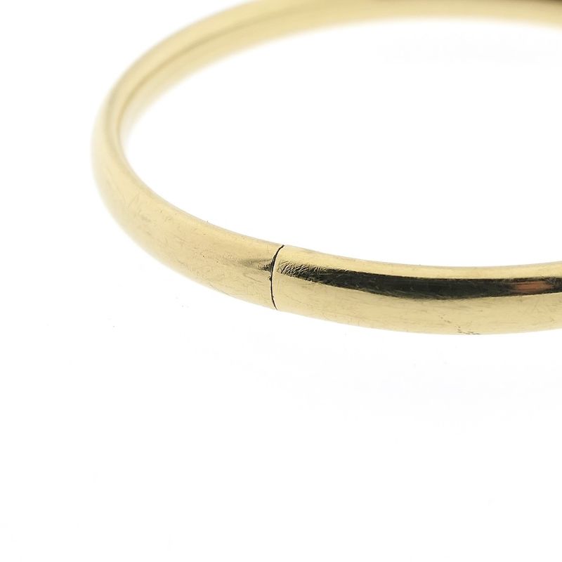 Image 4 of Gold smooth slave bracelet | Ø 60 mm