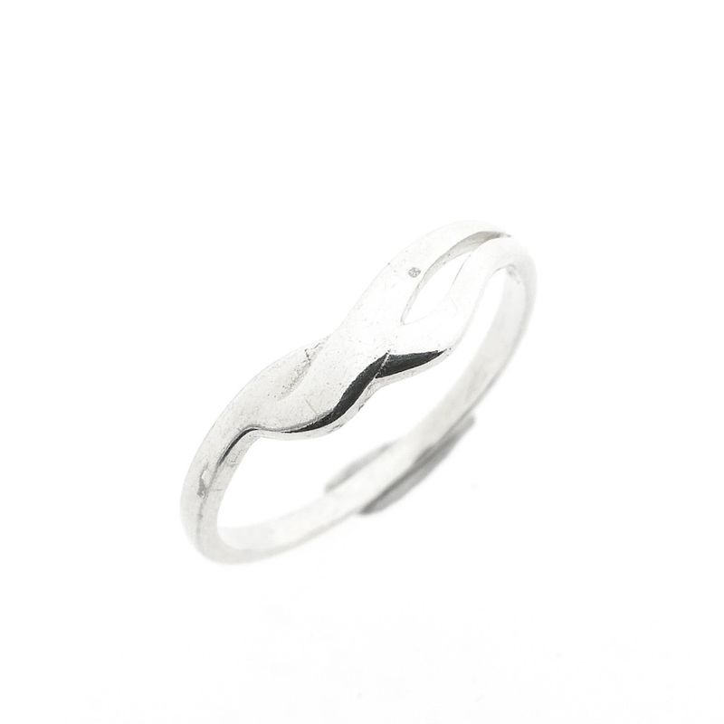 Image 1 of Silver ring with fantasy design