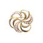 Image 1 of Vintage two-tone gold brooch with pearl