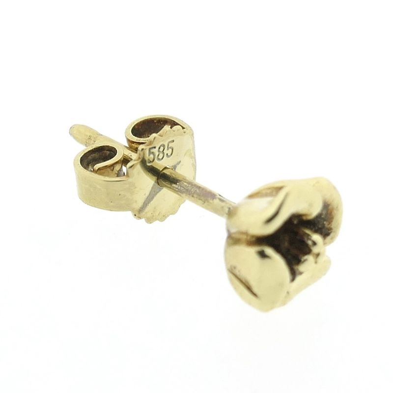 Image 8 of Golden rose stud earrings