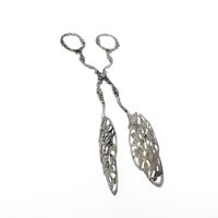 Silver cookie tongs; Old Dutch; Vintage
