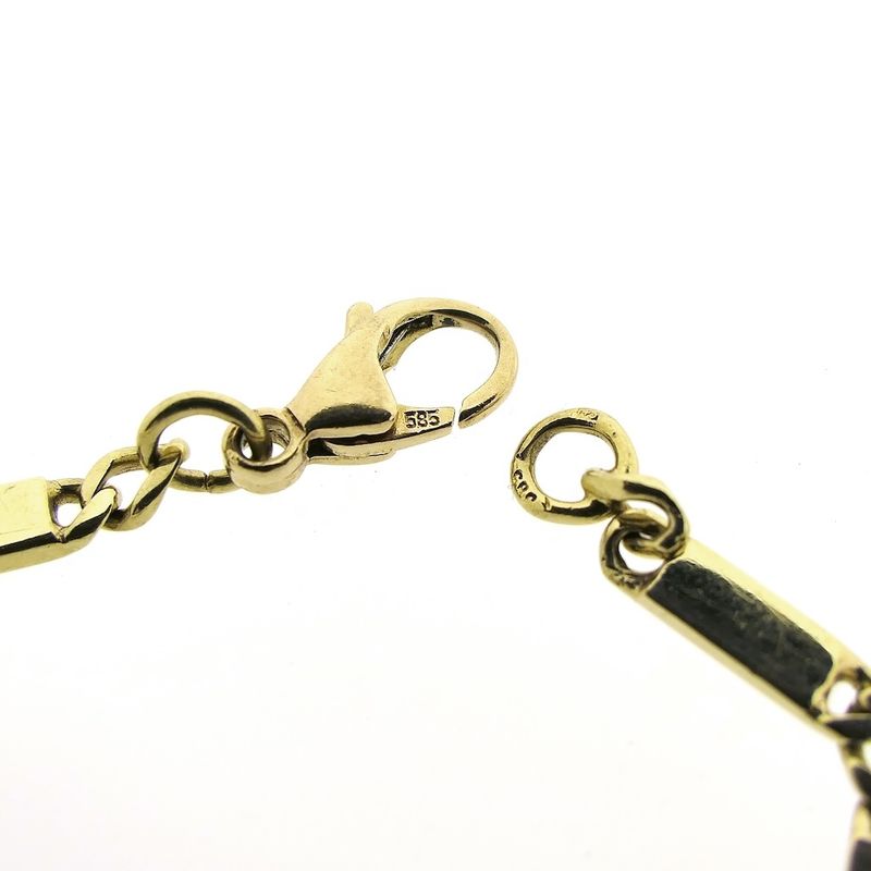 Image 4 of Gold bars/gourmet link bracelet