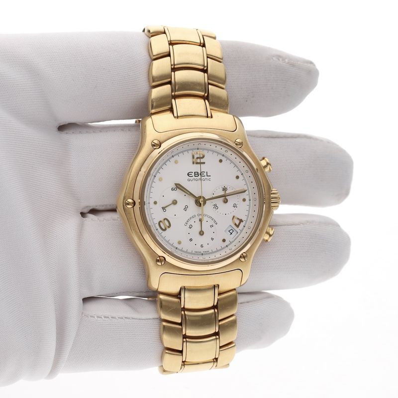 Image 18 of Ebel 1911 Le Modulor Chronograph E8137241; 18k gold men's watch