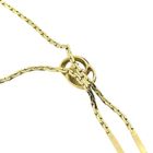 Image 10 of Gold necklace with a fixed pendant and diamond; 0.005 ct. | 44.5 cm