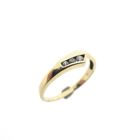 Image 1 of Gold ring with zirconia stones