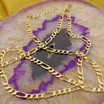 Gold Figaro link chain | 47.5 cm Image 2 of Gold Figaro link chain | 47.5 cm