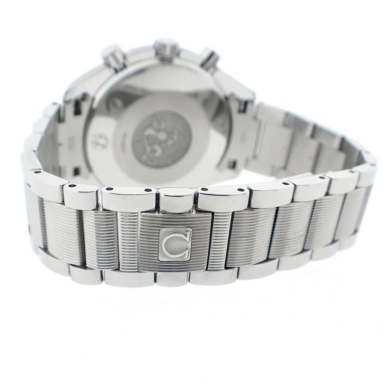 Image 4 of Omega Speedmaster Reduced; Chronograph watch with mother-of-pearl dial