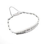 Image 5 of White gold link bracelet with diamond; approx. 1.75 ct.