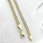 Image 9 of Gold double jasseron link bracelet | 19 cm