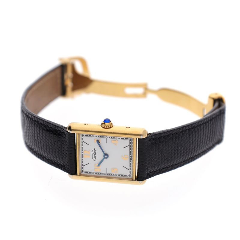 Image 5 of Cartier Tank Vermeil 'Large' 590005; Vintage Watch