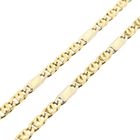 Image 6 of Bicolor Gold Falcon Eye Link Necklace