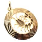 Image 3 of Gold Scorpio pendant