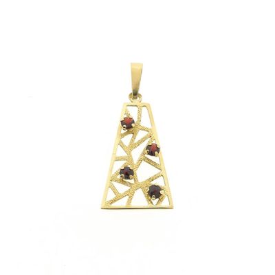 Image 1 of Vintage gold pendant with garnet