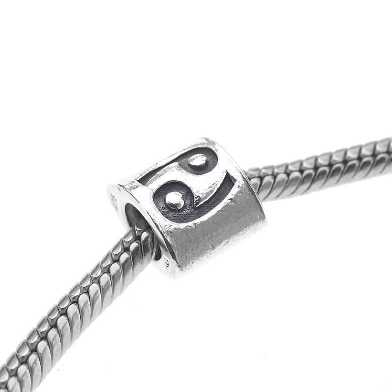 Image 2 of Pandora charm; Silver; Cancer zodiac sign