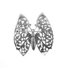 Image 1 of Silver brooch of a butterfly