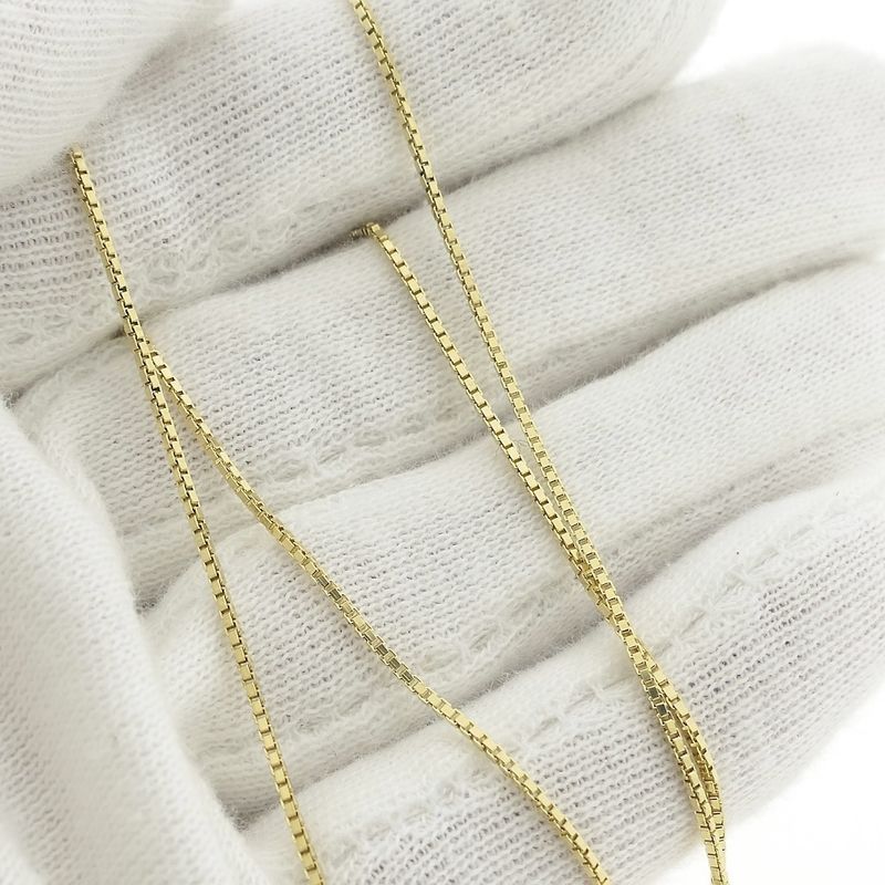 Image 6 of Golden Venetian link chain | 50 cm