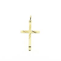 Gold pendant of a cross