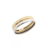 Two-tone gold ring