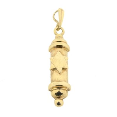 Vintage gold Mezuzah pendant Image 2 of Vintage gold Mezuzah pendant