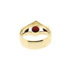Image 4 of Vintage Gold Ring with Blood Coral