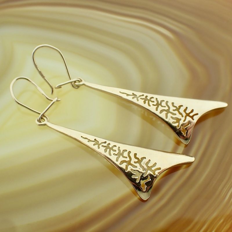 Image 2 of Rose gold vintage stud earrings