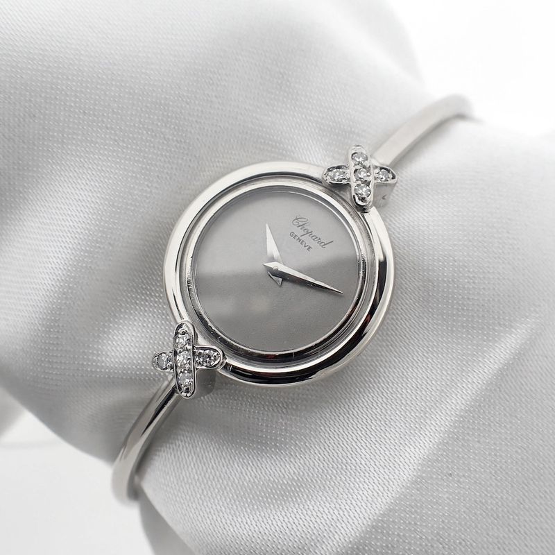 Image 2 of Chopard Cocktail Watch; Vintage 18k women's watch with diamonds