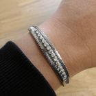 Image 9 of 18K white gold link bracelet with diamond; 0.55 ct. | 18.5 cm