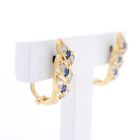 Image 3 of Gold stud earrings with zirconia